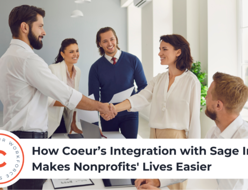 How Coeur’s Integration with Sage Intacct Makes Nonprofits’ Lives Easier